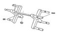 Figure 3: Representation of the Sirognathograph antenna containing Hall effect sensors
